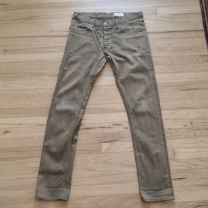 Gustin OlivexBlack stretch selvedge